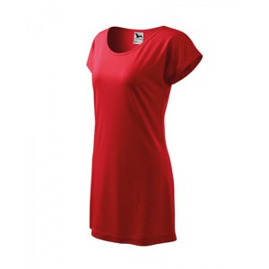 ESHOP - Tričko/šaty dámské Love 123 - XS-XXL - červená