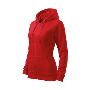 Mikina dámská Trendy Zipper 411 - XS-XXL - červená