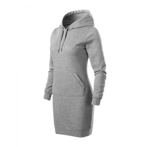Šaty dámské SNAP 419 - XS-XXL - tmavě šedý melír