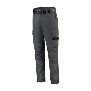 Pracovní kalhoty unisex WORK PANTS TWILL CORDURA STRETCH T62 - tmavě šedá