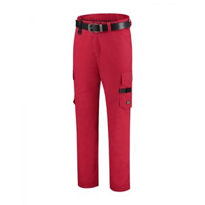 Pracovní kalhoty unisex WORK PANTS TWILL T64 - červená