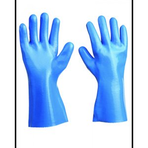 ESHOP - Rukavice pracovní chemické UNIVERSAL, 35 cm, modré