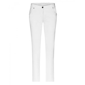 Dámské kalhoty JN3001 - Ladies 5-Pocket-Stretch-Pants - bílé