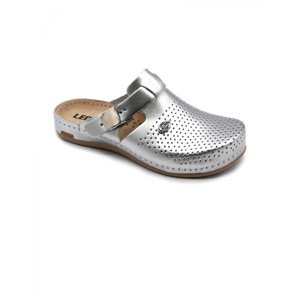 Dámské pantofle LEONS CRURA 950 - stříbrná