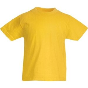 Dětské tričko Valueweight T 100% bavlna Fruit of the Loom Barva: Žlutá slunečnicová, Velikost: 152 F140K