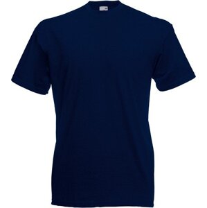 Fruit of the Loom Základní pánské bavlněné tričko Valueweight T střední gramáž, 165 g/m Barva: Modrá námořní tmavá, Velikost: L F140