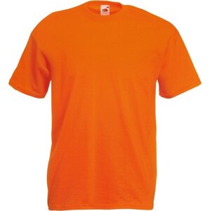 Fruit of the Loom Základní pánské bavlněné tričko Valueweight T střední gramáž, 165 g/m Barva: Oranžová, Velikost: L F140
