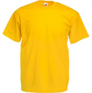 Fruit of the Loom Základní pánské bavlněné tričko Valueweight T střední gramáž, 165 g/m Barva: Žlutá slunečnicová, Velikost: 3XL F140