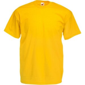 Fruit of the Loom Základní pánské bavlněné tričko Valueweight T střední gramáž, 165 g/m Barva: Žlutá slunečnicová, Velikost: L F140