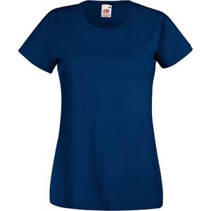 Dámské bavlněné triko Fruit of the Loom klasický střih Barva: modrá námořní, Velikost: XL F288N