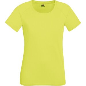 Fruit of the Loom Dámské sportovní funkční tričko Performance T Barva: žlutá výrazná, Velikost: XL F355