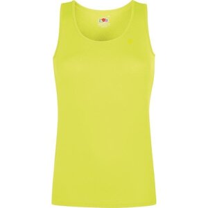Fruit of the Loom Dámské funkční sportovní tílko 100% polyester Barva: žlutá výrazná, Velikost: XL F553