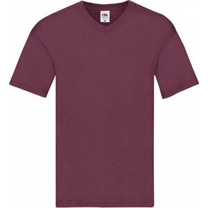 Lehké pánské spodní tričko Fruit of the Loom do véčka Barva: Červená vínová, Velikost: M F272