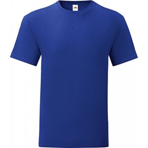 Fruit of the Loom Lehké pánské rovné bavlněné tričko Iconic 150 g/m Barva: modrá kobaltová, Velikost: 3XL F130