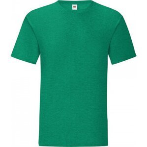 Fruit of the Loom Lehké pánské rovné bavlněné tričko Iconic 150 g/m Barva: zelená melír, Velikost: XL F130