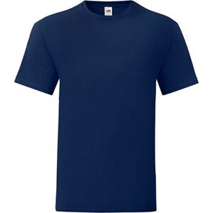 Fruit of the Loom Lehké pánské rovné bavlněné tričko Iconic 150 g/m Barva: modrá námořní, Velikost: 3XL F130