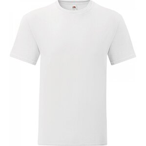 Fruit of the Loom Lehké pánské rovné bavlněné tričko Iconic 150 g/m Barva: Bílá, Velikost: 3XL F130