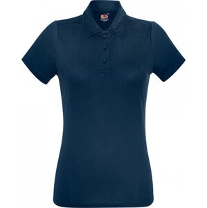 Sportovní dámské funkční polo tričko Fruit of the Loom Barva: Modrá námořní tmavá, Velikost: XS F551