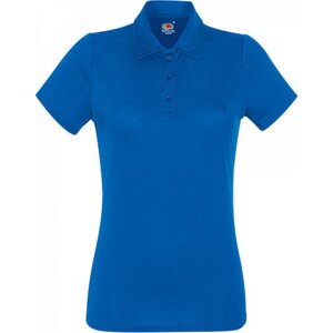 Sportovní dámské funkční polo tričko Fruit of the Loom Barva: modrá královská, Velikost: XL F551