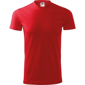 MALFINI® Pánské teplé bavlněné tričko do véčka Malfini 200 g/m Barva: Červená, Velikost: XXL
