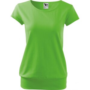 MALFINI® Bavlněné volné módní tričko City s pružným lemem v pase Barva: Zelená jablková, Velikost: XXL
