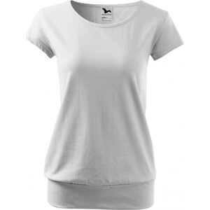 MALFINI® Bavlněné volné módní tričko City s pružným lemem v pase Barva: Bílá, Velikost: XXL