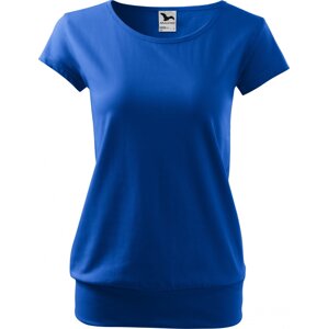 MALFINI® Bavlněné volné módní tričko City s pružným lemem v pase Barva: modrá královská, Velikost: XXL
