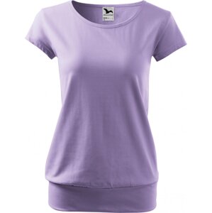 MALFINI® Bavlněné volné módní tričko City s pružným lemem v pase Barva: Levandulová, Velikost: XXL