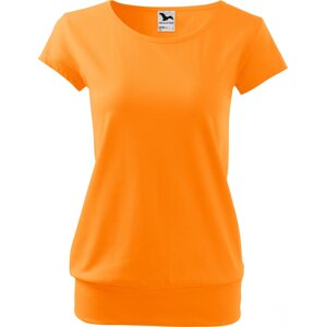 MALFINI® Bavlněné volné módní tričko City s pružným lemem v pase Barva: Oranžová, Velikost: XXL
