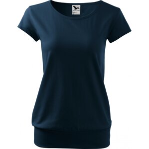 MALFINI® Bavlněné volné módní tričko City s pružným lemem v pase Barva: modrá námořní, Velikost: XXL