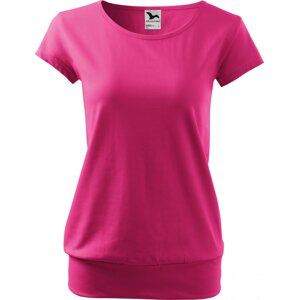 MALFINI® Bavlněné volné módní tričko City s pružným lemem v pase Barva: purpurová, Velikost: XXL