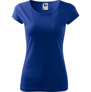 MALFINI® Dámské lehce vypasované bavlněné tričko Malfini s kratšími rukávky Barva: modrá královská, Velikost: XXL