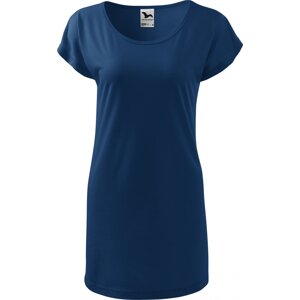 MALFINI® Volné tričko šaty Love z viskózy s lodičkovým výstřihem Barva: Půlnoční modrá, Velikost: XXL