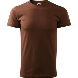 MALFINI® Základní pánské bezešvé bavlněné triko Malfini Barva: Čokoládová, Velikost: XXL