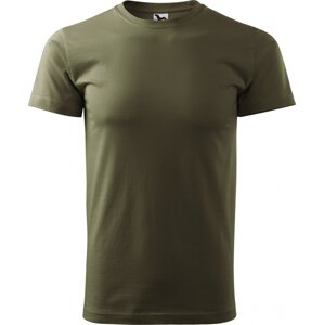 MALFINI® Základní pánské bezešvé bavlněné triko Malfini Barva: military, Velikost: L