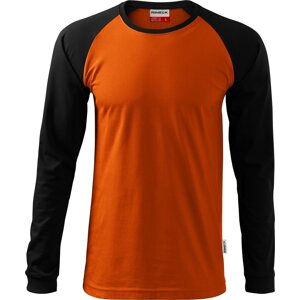 MALFINI® Pánské baseballové tričko Malfini Street s dlouhým rukávem s manžetami Barva: Oranžová, Velikost: XXL