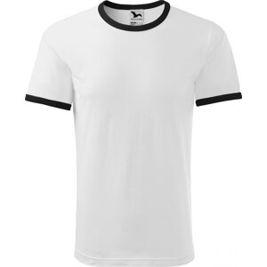 MALFINI® Unisex bavlněné tričko Infinity Malfini s kontratstními lemy Barva: Bílá, Velikost: M