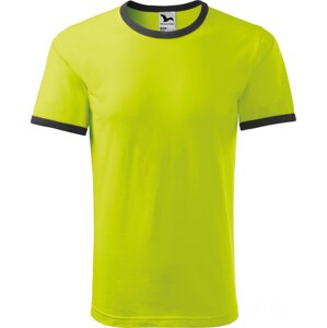MALFINI® Unisex bavlněné tričko Infinity Malfini s kontratstními lemy Barva: Limetková žlutá, Velikost: 3XL