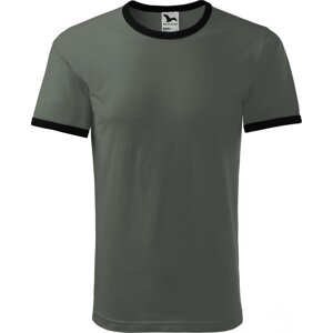 MALFINI® Unisex bavlněné tričko Infinity Malfini s kontratstními lemy Barva: tmavá břidlice, Velikost: XXL