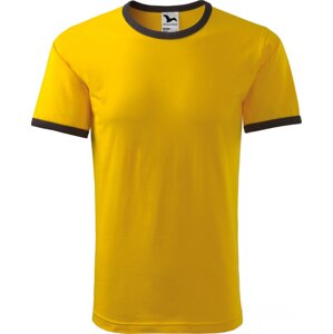 MALFINI® Unisex bavlněné tričko Infinity Malfini s kontratstními lemy Barva: Žlutá, Velikost: XXL