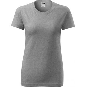 MALFINI® Základní bavlněné dámské tričko Malfini 145 g/m Barva: Šedý melír tmavý, Velikost: L