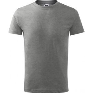MALFINI® Základní bavlněné dětské tričko Malfini s bočními švy Barva: Šedý melír tmavý, Velikost: 134 cm/8 let