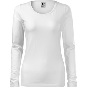 MALFINI® Dámské dlouhé strečové tričko Malfini s dlouhým rukávem Barva: Bílá, Velikost: XXL