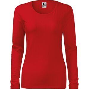 MALFINI® Dámské dlouhé strečové tričko Malfini s dlouhým rukávem Barva: Červená, Velikost: L