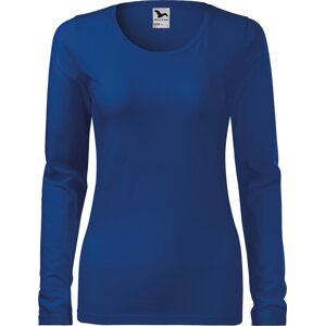 MALFINI® Dámské dlouhé strečové tričko Malfini s dlouhým rukávem Barva: modrá královská, Velikost: XXL