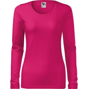 MALFINI® Dámské dlouhé strečové tričko Malfini s dlouhým rukávem Barva: Malinová, Velikost: XL
