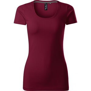MALFINI Premium® Dámské vypasované tričko Action s elastanem Barva: Vínová, Velikost: L