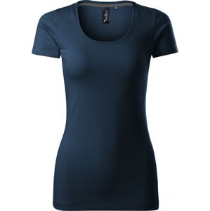 MALFINI Premium® Dámské vypasované tričko Action s elastanem Barva: modrá námořní, Velikost: XXL