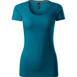 MALFINI Premium® Dámské vypasované tričko Action s elastanem Barva: modrá petrolejová, Velikost: S
