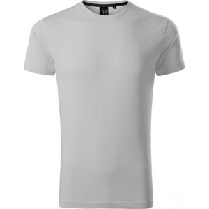 MALFINI Premium® Exkluzivní pánské slim fit tričko s elastanem Barva: stříbrná, Velikost: 3XL
